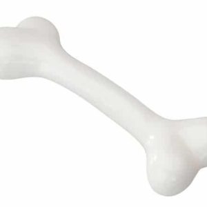 EBI Kość waniliowa Rubber Bone z gumy biała [rozmiar L] 20,25cm PEBI007 - 1 zdjęcie