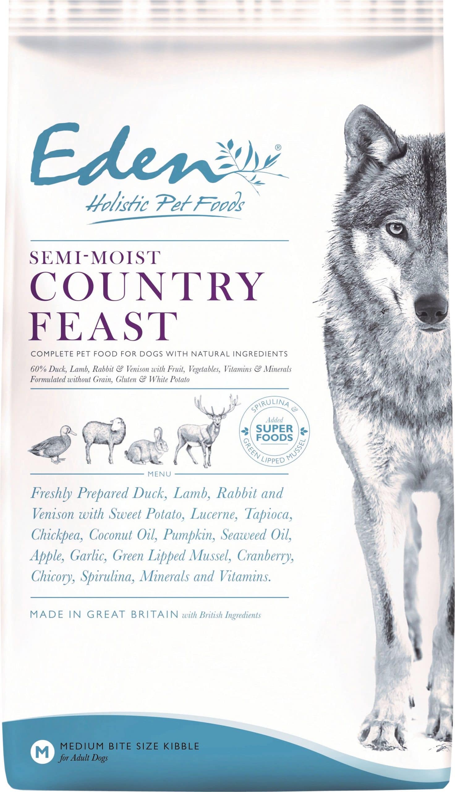 Eden Eden Country Feast 2kg - półwilgotna karma dla psów - 1 zdjęcie