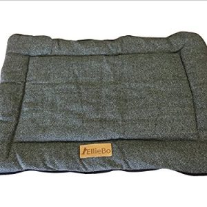Ellie-Bo Ellie-BO Wendbares poduszka do klatki dla psa/psy Hut, tweed materiału i sztucznego futra, średni - 1 zdjęcie
