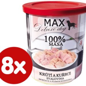 FALCO FALCO karma dla psów MAX deluxe mięso z indyka i kurczaka 8 x 800 g Darmowa - 1 zdjęcie