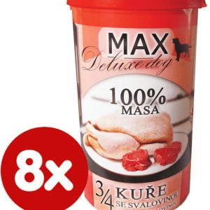 FALCO MAX karma mokra dla psów deluxe 3/4 kurczak z mięśniami 8x1200 g - 1 zdjęcie