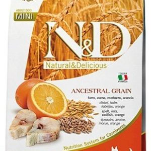 Farmina N&D Ancestral Grain Canine Codfish&Orange Adult Mini 0,8 kg - 1 zdjęcie