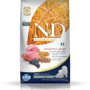 Farmina N&D Low Grain Puppy Medium&Maxi Lamb & Blueberry 12 kg - 1 zdjęcie