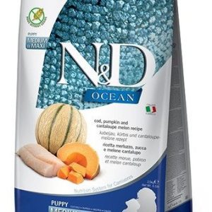 Farmina N&D Ocean Dog Puppy Medium & Maxi cod pumpkin & cantaloupe melon 12 kg - 1 zdjęcie