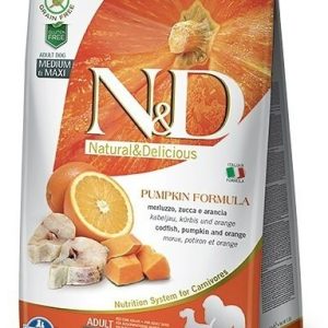 Farmina N&D Pumpkin Grain Free Codfish&Orange Adult Medium&Maxi 2,5 kg - 1 zdjęcie
