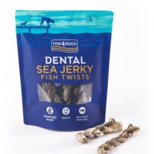 Fish4Dogs Fish4Dogs Sea Jerky Fish Twists - przysmaki Dentystyczne 100g - 1 zdjęcie