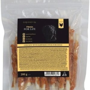 FITMIN FFL dog treat chicken with rawhide stick 200g - 1 zdjęcie