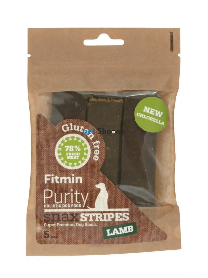 Fitmin Fitmin dog Purity Snax STRIPES lamb 5 szt. - 1 zdjęcie