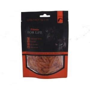 Fitmin Fitmin For Life Dog & Cat Salmon Mini Stripes 70g - mini paseczki z łososia i kurczaka, naturalny przysmak dla psów małych ras oraz kotów FIT-701900 - 1 zdjęcie