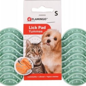 Flamingo Lick Pad Mata antystresowa S zielona - 1 zdjęcie