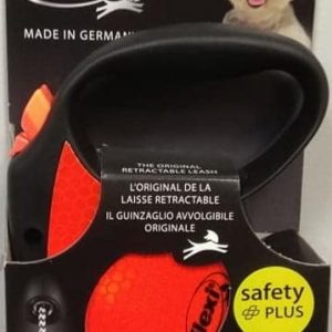 Flexi Kong NEON STANDARD smycz S linka 5m 12kg pomarańczowa - 1 zdjęcie