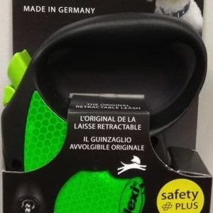 Flexi NEON STANDARD smycz M linka 5m 20kg zielona - 1 zdjęcie