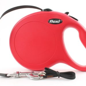 Flexi New Classic M taśma 5m do 25kg czerwona - 1 zdjęcie