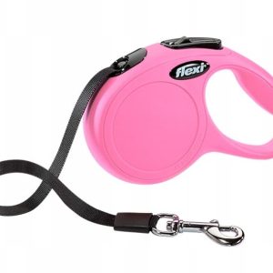 Flexi New Classic M taśma 5m do 25kg różowa - 1 zdjęcie