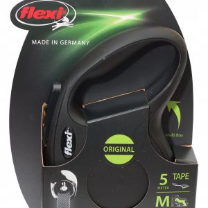 Flexi New Classic smycz automat taśma M 5m Czarna - 1 zdjęcie