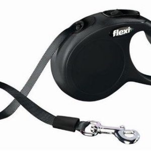 Flexi New Classic Smycz taśma XS 3m/12kg czarna - 1 zdjęcie