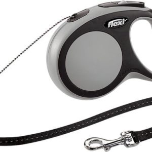 Flexi New Comfort Smycz automatyczna S linka 8m Szara - 1 zdjęcie