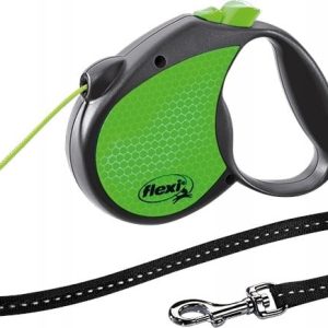Flexi New Neon Reflect M linka 5m -Zielona 4261 - 1 zdjęcie