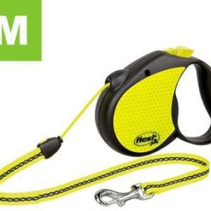 Flexi Smycz dla psa Neon Reflect, M - M: do 20 kg (lina) - 1 zdjęcie