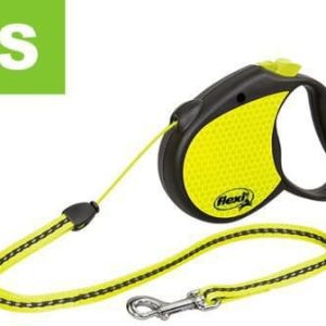 Flexi Smycz dla psa Neon Reflect, S - S: do12 kg (lina) - 1 zdjęcie