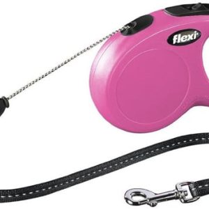 Flexi Smycz New Classic linka różowa [rozmiar S] 8m/12kg PFLE086 - 1 zdjęcie