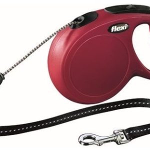 Flexi smycz New Classic M 8m/20kg czerwona - 1 zdjęcie