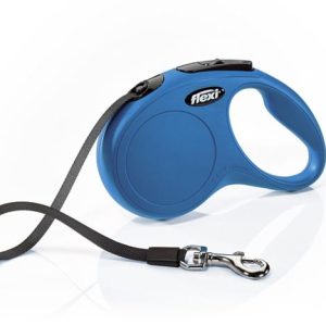 Flexi Smycz New Classic taśma niebieska [rozmiar L] 8m/50kg PFLE150 - 1 zdjęcie
