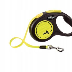 Flexi smycz New Neon S taśma 5 m do 15 kg - 1 zdjęcie