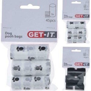 GET-IT Worki WORECZKI BIO EKO na psie odchody kupy biodegradowalne 45 szt 480160 - 1 zdjęcie