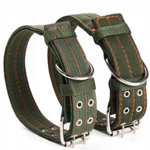 Gruba mocna obroża Parciana dla Psa 35-50 cm - 1 zdjęcie