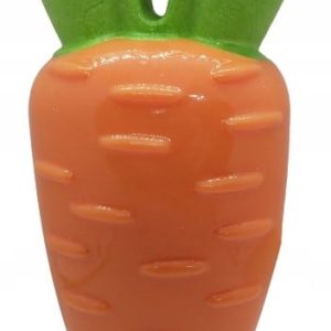 gryzak / szarpak marchewka z piszczałką - 15 cm - 1 zdjęcie