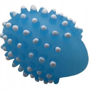 gumowa piłka jajo z piszczałką - wielkość 8 cm - 1 zdjęcie