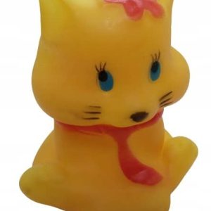 gumowy gryzak kotek z piszczałką wielkość 8 cm - 1 zdjęcie