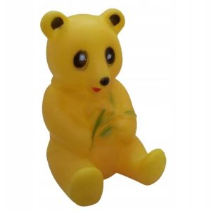 gumowy gryzak miś z piszczałką wielkość 9 cm - 1 zdjęcie