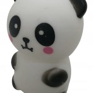 gumowy gryzak panda z piszczałką wielkość 6 cm - 1 zdjęcie
