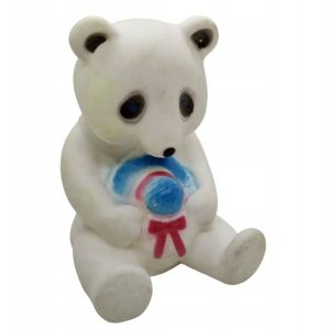 gumowy gryzak panda z piszczałką wielkość 9 cm - 1 zdjęcie