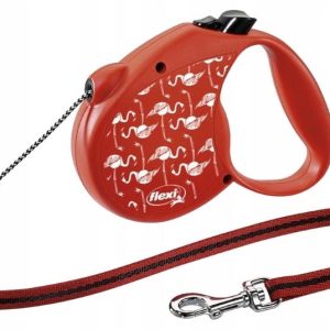 Haas F1 Team automatyczna Flexi Flamingo M linka 5m 20 kg - 1 zdjęcie