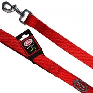 Haas F1 Team Pet Nova Pet Nova nylonowa podszyta Neoprene Comfort S 1,5cm x 120cm czerwona - 1 zdjęcie