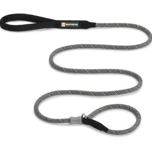 Haas F1 Team Ruffwear dla psa, wszystkie rasy dla psów, długość: 1,5 m, średnica: 11 mm, wytrzymała lina rdzeniowa, czarna (obsydian Black), Just-a-Cinch, 40232-001, w rozmiarze uniwersalnym, szary (Granite 40233-035 - 1 zdjęcie