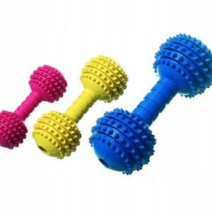 Hantel termoplastyczny 14cm 3 kolory z dzwonkiem - 1 zdjęcie
