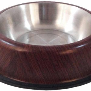 Happet Miska metalowa dla psa kolor drewna 22cm / 1,5l - 1 zdjęcie