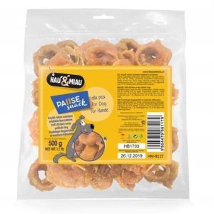 Hau&Miau Hau&Miau Krążki rybne owinięte miękkim kurczakiem 500g - 1 zdjęcie