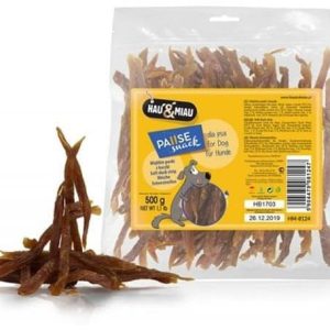 Hau&Miau Hau&Miau Miękkie paski z kaczki 500g - 1 zdjęcie