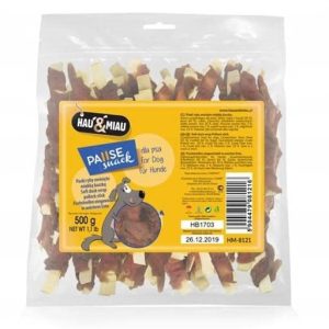 Hau&Miau Hau&Miau paski ryby owinięte miekką kaczką 500g - 1 zdjęcie