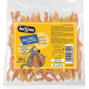 Hau&Miau Hau&Miau zakręcone kawałki kurczaka 500g - 1 zdjęcie