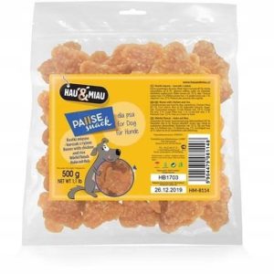Hau&Miau Kostki mięsne - kurczak z ryżem 500g - 1 zdjęcie