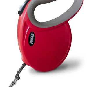 Hilton Smart Dog - Smycz automatyczna 4m dla psa do 20kg czerwona - 1 zdjęcie