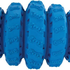 HipHop Gumowa piłka rolka na przysmaki 8,5 cm nieb - 1 zdjęcie