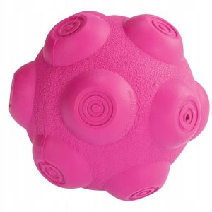 HipHop Gumowa piszcząca piłka z wypustkami 7,5 cm - 1 zdjęcie