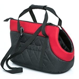 HOBBYDOG HOBBYDOG R1 TORBA CZARNY Z CZERWONYM SZALEM NUBUK - 1 zdjęcie